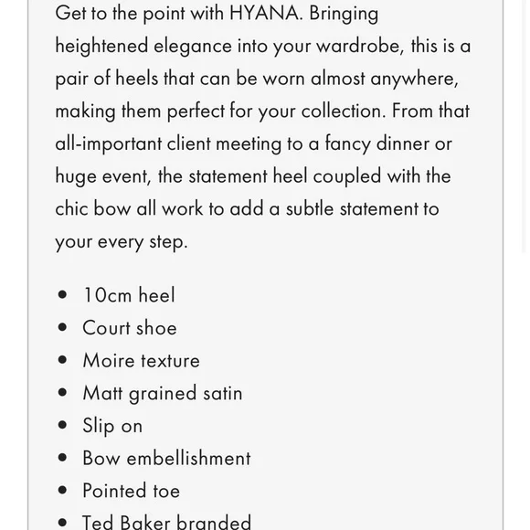 Ted baker hyana point pump cream 10 - Picture 4 of 13